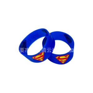Superman超人凹刻填色纯色硅胶